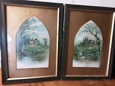 Pair vintage prints for sale  CARMARTHEN