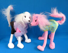 2 X BARBIE POSE ME PETS szczeniak pies * PRZEWODOWE DŁUGIE NOGI miękka zabawka MATTEL VINTAGE 2002 na sprzedaż  Wysyłka do Poland