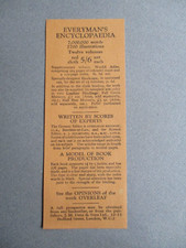 everymans encyclopaedia for sale  NORWICH