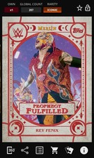 Rey Fenix - Red Prophecy Fulfilled Iconic - Topps Slam Merlin 25 Digital comprar usado  Enviando para Brazil