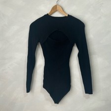 Abercrombie Suéter Manga Longa com nervuras Body Recorte no Peito Tamanho Pequeno Preto, usado comprar usado  Enviando para Brazil