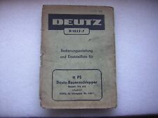 Alte deutz bedienungsanleitung gebraucht kaufen  Leutershausen
