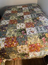 Vtg patchwork quilted for sale  Lake Elsinore