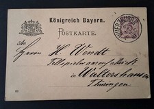 Ganzsache postkarte königreic gebraucht kaufen  Waltershausen