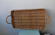 Vintage rectangular wicker for sale  FAVERSHAM