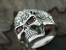 Silberring gothic totenkopfrin gebraucht kaufen  Eberswalde
