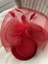 Red fascinator bag for sale  THORNTON-CLEVELEYS