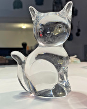 Chat assis cristal d'occasion  France
