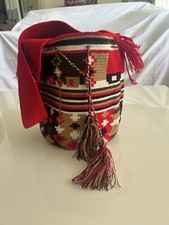 Autêntica bolsa colombiana 100% Wayuu média tiracolo Matizada feita à mão, usado comprar usado  Enviando para Brazil