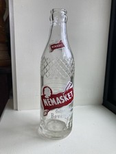 Garrafa de refrigerante vintage Nemasket Beverages 8 oz nativo americano Massachusetts, usado comprar usado  Enviando para Brazil