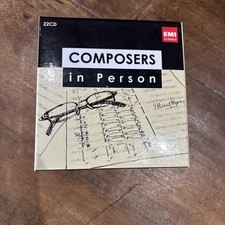 Composers in Person, Stravinsky Poulenc Elgar [EMI 22 CD Box Set] RARE Vg+/NM- comprar usado  Enviando para Brazil