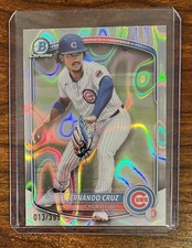 Refrator de onda cromado 2025 Bowman Fernando Cruz #BCP-110 /399 filhotes comprar usado  Enviando para Brazil