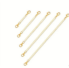 Extensor de cadena de acero inoxidable dorado para collar, pulsera, tobilleras y otros segunda mano Extensor de cadena de acero inoxidable dorado para collar, pulsera, tobilleras y otros segunda mano  Embacar hacia Mexico