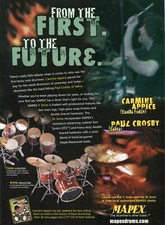 2003 anúncio impresso de kits de bateria Mapex série V e M com Carmine Appice e Paul Crosby comprar usado  Enviando para Brazil