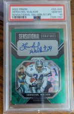 Escopo verde 2022 Prizm Herschel Walker Sensational Signatures PSA 10 #13/25 comprar usado  Enviando para Brazil