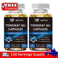 Extrato orgânico de Tongkat 200:1 forte reforço natural de testosterona 2 x 120 cápsulas comprar usado  Enviando para Brazil