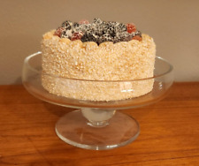 Bolo de sobremesa fosco vintage comida falsa com cobertura de frutas 6 x 3 comprar usado  Enviando para Brazil
