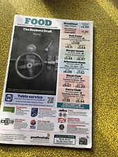 Wetherspoon menu bankers for sale  LONDON