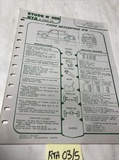 Fiche technique automobile d'occasion  Decize