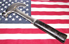 Usado, Martelo de garra curva de couro empilhado vintage 16 oz (Pat. 30/03/26) 100 anos. comprar usado Usado, Martelo de garra curva de couro empilhado vintage 16 oz (Pat. 30/03/26) 100 anos. comprar usado  Enviando para Brazil