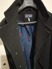 Cappotto armani nero usato  Roma