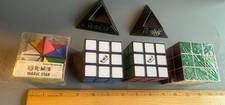 Lote Vintage de 4-Cubos de Rubricas-(2)Originais,Estrela Mágica,Art Deco+2 Suportes de Rubricas comprar usado  Enviando para Brazil