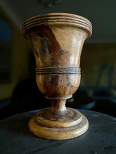 Copo de árvore de madeira virado cedo Medici em forma de urna Lignum Vitae século XVIII., usado comprar usado  Enviando para Brazil