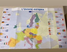 Poster cartina geografica usato  Napoli