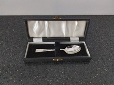 Silver vintage christening for sale  SEAFORD