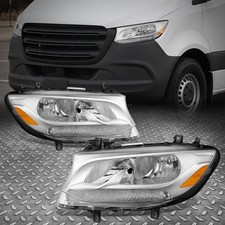 Par de lâmpadas de halogênio âmbar cromado L+R para 19-24 Mercedes-Benz Sprinter comprar usado  Enviando para Brazil