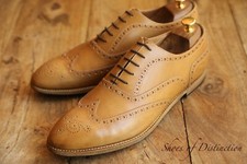 Sapato Oxford Brogue Masculino Paul Smith Couro Marrom Claro Reino Unido 10 EUA 11 UE 44, usado comprar usado  Enviando para Brazil