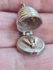 Silver beehive charm for sale  BIRMINGHAM