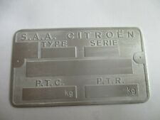 Typenschild andre citroen gebraucht kaufen  Deutschland