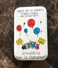 Vintage pinback button d'occasion  Expédié en Belgium