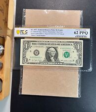 Usado, Fr. 1909-H* 1977 $1 FRN St. Louis *STAR* "BINARY SERIAL #" FANCY PCGS 62 PPQ UNC comprar usado  Enviando para Brazil