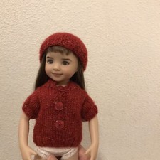 Red knitted top for sale  USA