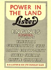 Lister engines pumps for sale  SIDCUP