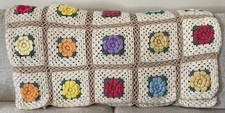 Sofá Roseanne Vintage 3D Quadrados Afegãos 61x46” Excelente Estado! comprar usado  Enviando para Brazil