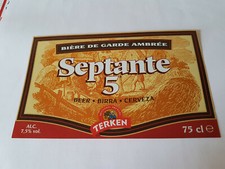Etiquette bière septante d'occasion  Hazebrouck