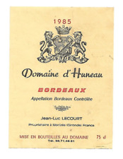 Etiquette vin domaine d'occasion  Royan