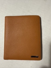 Porta-Cartão de Crédito TUMI Couro Texturizado Âmbar Capa Passaporte Carteira Excelente Estado Usado comprar usado  Enviando para Brazil