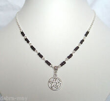 Pentagram pendant black for sale  BEDFORD