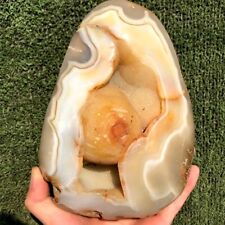 2240G Raro Ágata Natural Geoda Cuarzo Cristal Mineral Espécimen Curación segunda mano  Embacar hacia Mexico