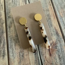 Pierced matte gold for sale  Northfield Falls