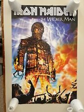 IRON MAIDEN, 'THE WICKER MAN', AUTÊNTICO, OFICIAL, 2000 PÔSTER comprar usado  Enviando para Brazil