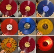 Lot Of 9 Colored Vinyl / Lps / Records / Home Decor / Arts And Crafts L3 comprar usado  Enviando para Brazil