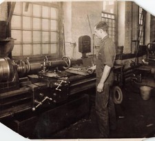 Tornos foto imprensa navio à máquina década de 1920 fresadora trabalhadores a*P176c, usado comprar usado  Enviando para Brazil