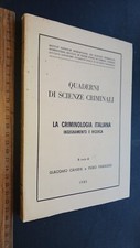 Quaderni scienze criminali usato  Siracusa