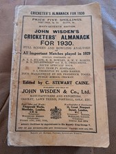 1930 wisden paperback for sale  CROYDON