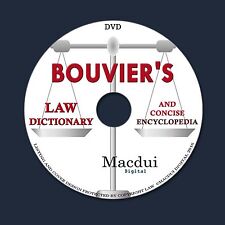 Bouvier's law dictionary and concise encyclopedia – 3 PDF e-Books on 1 DATA DVD, usado comprar usado  Enviando para Brazil